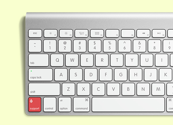 键盘具有“LightSpeed技术支持”按钮