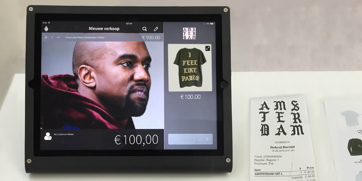 Kanye West Lance UneBoutiqueÉphémèreàamsterdamaveclightspeed